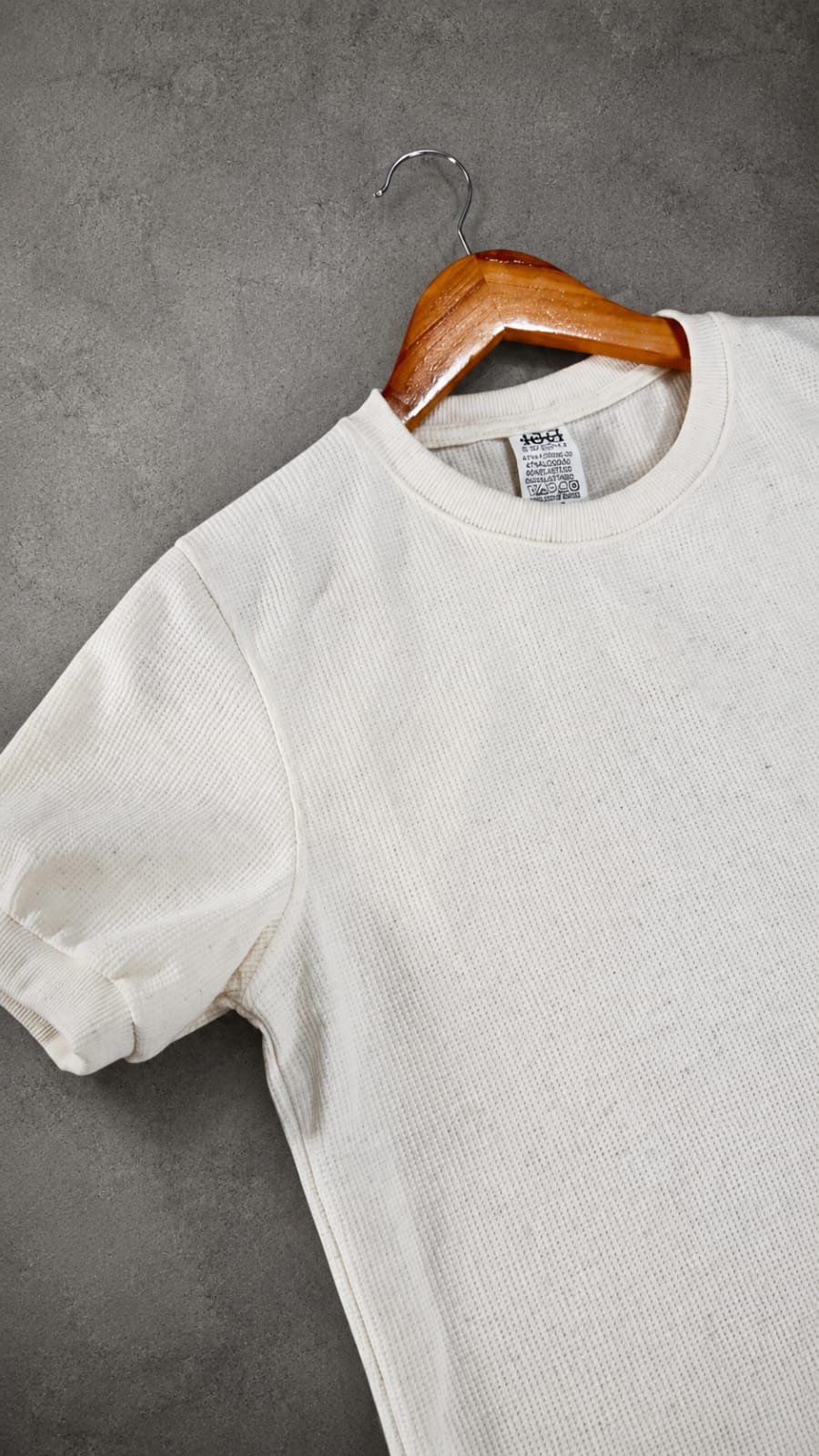 Camiseta malha texturizada